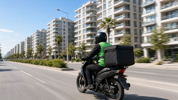 İzmir e-ticaret son mil — depodan müşteri adresine moto kurye