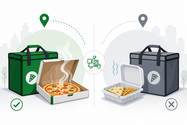 Sıcak teslimat ve paket servis kalitesi